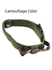 Tactical Dog Collar With Handle - Heavy Duty Reflective Nylon Collar For Medium & Large Dogs - Adjustable Comfort Padded Control Pet Collar For Training, Walking, Security - Durable No-Slip Grip For Strong Dogs