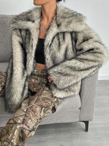 Muchica 女士蓬松外套