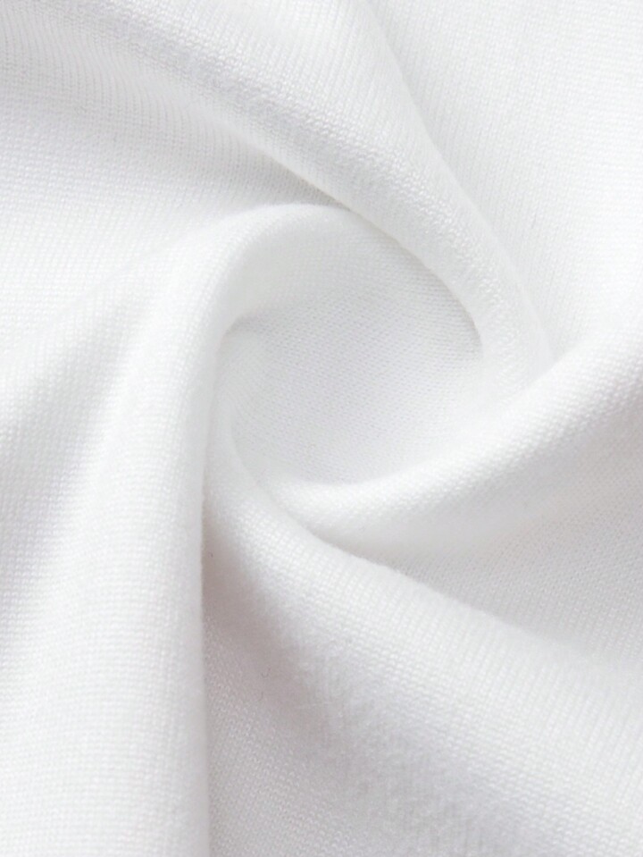 Manfinity EMRG Men's Casual Loose Fit Question Mark Print Short Sleeve Round Neck T-Shirt Graphic Tees