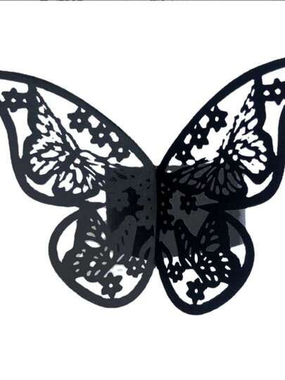 50Pcs Butterfly Napkin Rings,Wedding,Birthday,Home Dinner,Table Decoration,Faux Pearl Paper,Napkin Rings Holders,Party Supplies Favors,Valentine's Day, Valentines Wedding, Mother's Day,Easter,Graduation Decorations,Bachelorette,Wedding Items,Party Supplies,Bachelorette Party,Baby Shower Party Decorations,Ramadan Decor,Bridal Shower,St Patrick Day Decor,Room Decor,Kitchen Accessories