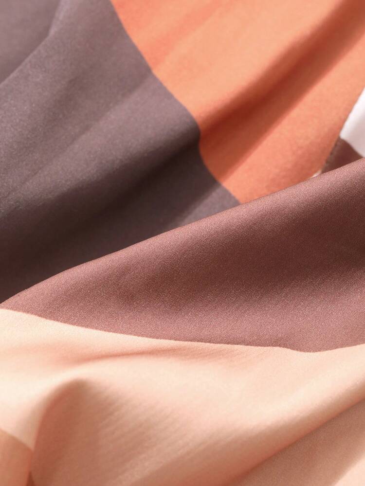 Women's Geometric Pattern High Waist Skirt Fall Skirts