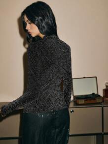 Poéselle 女士圆领长袖修身 T 恤，休闲日常穿着