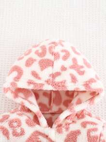 Cozy Pixies جمبسوت طويلة الأكمام مزينة بكرات فلوفي ذات نمط زهري للبنات الصغيرات