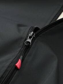 Manfinity Homme Men's Zip-Up Fleece Casual Jacket, Autumn/Winter - Dark Grey - View 6