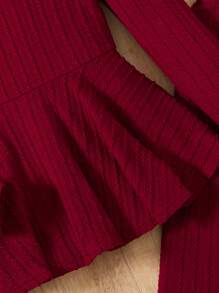 SHEIN 2pcs/Set Tween Girls Casual Round Neck Raglan Sleeve Comfortable T-Shirt And Pants Set