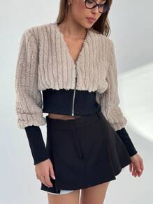 Aloruh 女士蓬松外套