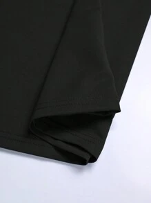 Manfinity LEGND Camiseta casual de cuello redondo con estampado de cruz para hombres