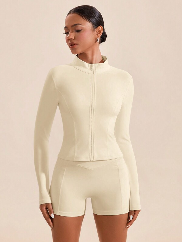 VARSITIE High Neck Long Sleeves Skinny Women Sports Sets