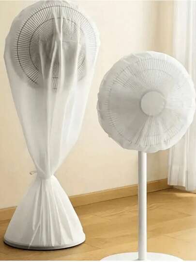 SHEIN 1Pc Electric Fan Dust Cover, Anti-Pinch Flashlight Fan Protective Cover Mesh Cover Dust Cover, Home Appliance Dust Cover Storage Bag, Suitable For School, Office, Home, Travel, Dormitory, Autumn And Winter Storage Home Storage Autumn And Winter Decoration,School Stuff. Decorations.