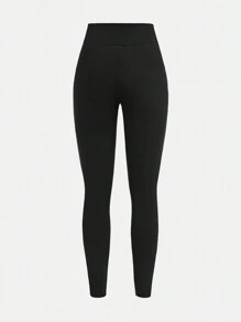 Conjunto de 3 piezas para niñas preadolescentes: sudadera con capucha corta y relajada, chaleco con tirantes cruzados y leggings elásticos ceñidos, estilo deportivo casual
