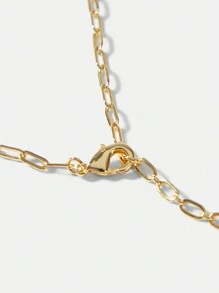 MOTF PREMIUM GOLD & GREEN FAUX CRYSTAL CHAIN BRACELET - Green - View 3