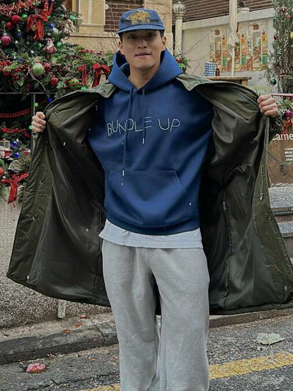 Men's Letter Embroidery Casual Loose Hoodie,Fall Clothes