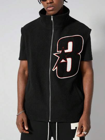 Prep سترة كاجوال من الصوف للرجال مع طباعة أرقام، مناسبة لفصلي الخريف والشتاء