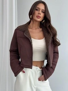 Firerie 谷仓夹克，女士夹克 - 棕色 - 查看 2