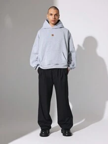 SUMWON Sudadera con capucha de felpa suave y confortable con bolsillo canguro - Sudadera deportiva de estilo urbano, esencial para entrenamientos de invierno