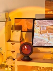 Teckwe Đèn LED rọi hoàng hôn, Đèn chiếu hoàng hôn, Đèn chiếu sáng xung quanh sáng tạo nhỏ để chụp ảnh tự sướng Trang trí nhà & phòng ngủ Quà tặng Giáng sinh cho cửa hàng cà phê, Những vật dụng không thể thiếu cho kỳ nghỉ mùa thu và mùa đông Đồ dùng cắm trại cần thiết cho kỳ nghỉ Phụ kiện kỳ nghỉ, Đồ dùng cắm trại - màu đen - Xem 4