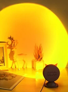 Teckwe Đèn LED rọi hoàng hôn, Đèn chiếu hoàng hôn, Đèn chiếu sáng xung quanh sáng tạo nhỏ để chụp ảnh tự sướng Trang trí nhà & phòng ngủ Quà tặng Giáng sinh cho cửa hàng cà phê, Những vật dụng không thể thiếu cho kỳ nghỉ mùa thu và mùa đông Đồ dùng cắm trại cần thiết cho kỳ nghỉ Phụ kiện kỳ nghỉ, Đồ dùng cắm trại - màu đen - Xem 3