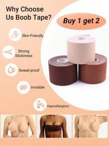 3pcs Invisible Bra Lift Straps For Women - Multicolor - View 1