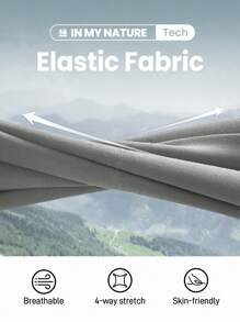 In My Nature Women Plain Color Long Sleeve Minimalist Hooded Outdoor Sweatshirt, Casual Everyday Wear - Light Grey - View 5