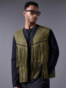 Manfinity AFTRDRK Men's Fashionable Everyday Casual Slim Fit Luxury Bomber Jacket, Deep Khaki Color