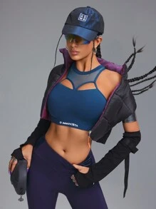 Innovista Veste matelassée à col montant sans manches, porter des vêtements de sport amples et rembourrés, vestes de ski, vestes pour l'alpinisme et les sports, tenues d'automne pour femmes, vêtements de randonnée, veste zippée pour femme, veste d'extérieur chaude, tenues d'automne et d'hiver pour femmes, veste d'hiver pour femme, thermique, extérieur, tenue de la Saint-Valentin pour filles, Saint-Valentin