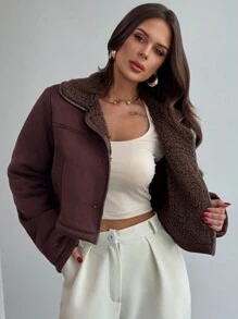 Firerie 谷仓夹克，女士夹克 - 棕色 - 查看 6