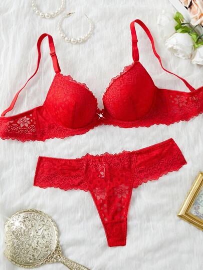 Kanten Underwire BH Slipje Set Women Lingerie Bridallingerie