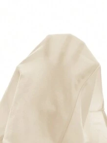 SHEIN MOD 复古复古服装交叉系带抽绳侧短款背心 - 杏色 - 查看 6