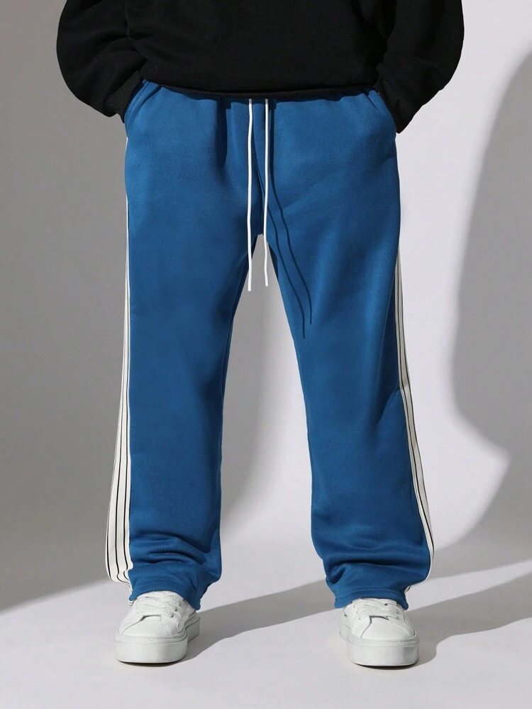 Lässige Jogger-Sweathose mit Seitenstreifen und elastischer Taille