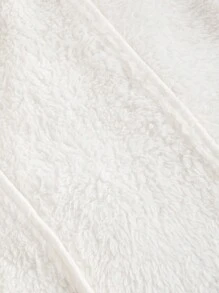 SHEIN MOD 女士白色羊毛夹克，优雅休闲