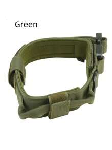 Tactical Dog Collar With Handle - Heavy Duty Reflective Nylon Collar For Medium & Large Dogs - Adjustable Comfort Padded Control Pet Collar For Training, Walking, Security - Durable No-Slip Grip For Strong Dogs