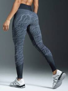 Powerista 女士纯色腰部拼接简约休闲运动紧身裤