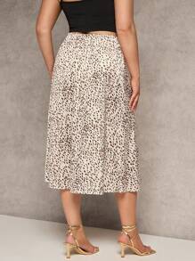 SHEIN Clasi Damen große Größen Alloverdruck Rock mit hoher Taille, elegant & stylisch