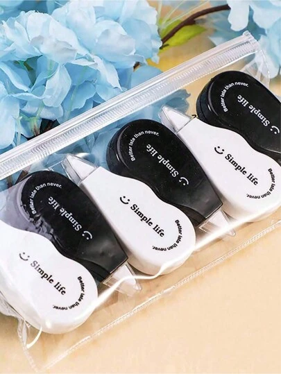 6 件经典黑白双色校正磁带室装饰、节日装饰、家居装饰、浴室装饰返校