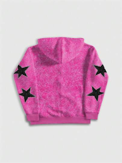 Street Life Sudadera casual con capucha lavada con carta de amor para hombres, para el Día de San Valentín