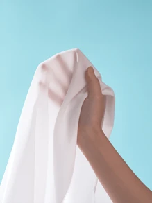 Manfinity Homme Men's Solid Color Front Button Long Sleeve Casual Golf Polo Shirt - White - View 5