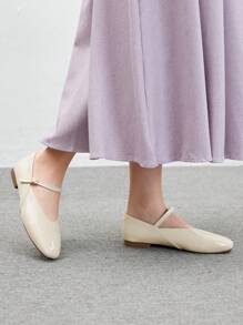 CUCCOO BIZCHIC Women's Casual Versatile Minimalist Solid Color Flat Shoes