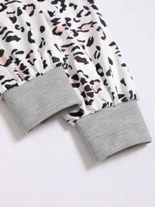 SHEIN LUNE Blusa casual de mujer con cuello en V de unicolor y mangas largas