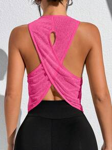 Core Rhythm Top deportivo sin espalda transpirable y de secado rápido Muscle Muse, ligero para gimnasio y entrenamiento, de verano, de secado rápido y con efecto de absorción de humedad