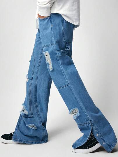 Street Life Jeans en jean délavé pour hommes, casual et pour un port quotidien