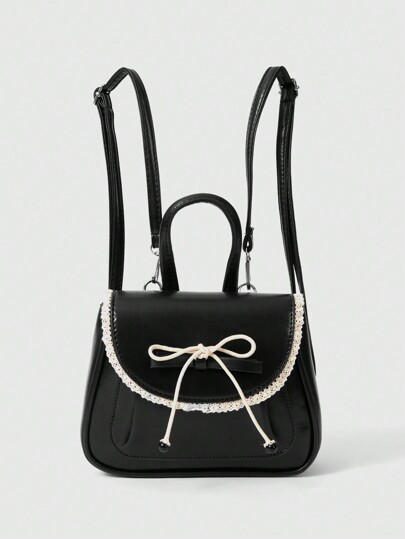 Kawaii Fashionable & Versatile Bow Decor Cute Backpack