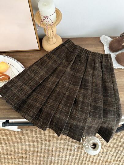 DAZY 青少年女孩大格子裙