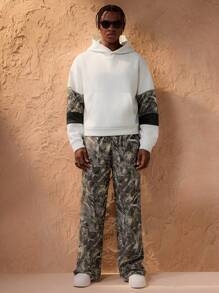 Forever 21 Men's Colorblock Letter Patched Detail Sweatshirt - Light Grey - View 6