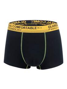 5pcs/Set Men's Solid Color Briefs - Multicolor - View 4
