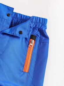 1pc Young Boy Blue Functional Outdoor Fashion Casual Long Pants