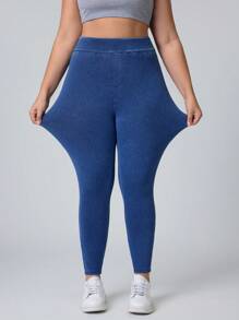 EMERY ROSE Pantalones vaqueros de punto elásticos de ajuste entallado y cómodo para tallas grandes