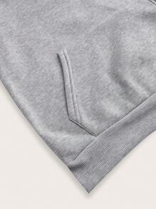 Jouncy Women 2pcs Set Casual Solid Color Hoodie And Shorts, Autumn