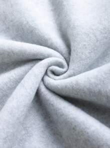 Flirla Deer Print Warm Chunky Crew-Neck Sweatshirt For Women - Grey - View 4