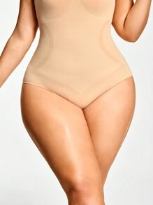 SHEIN Shape Mono informal ajustado de talla grande con tirantes de espagueti y unicolor como prenda modeladora