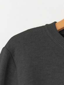 Chiquease Women Fitted Raglan Sleeve Crew Neck Sweater With Thermal Lined